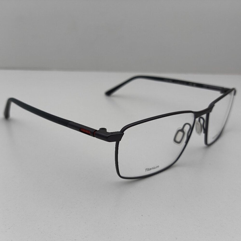 🕶️Made in Italy! Porsche Design P8766 Black Eyeglasses 56/16 140 /EUM102🕶️